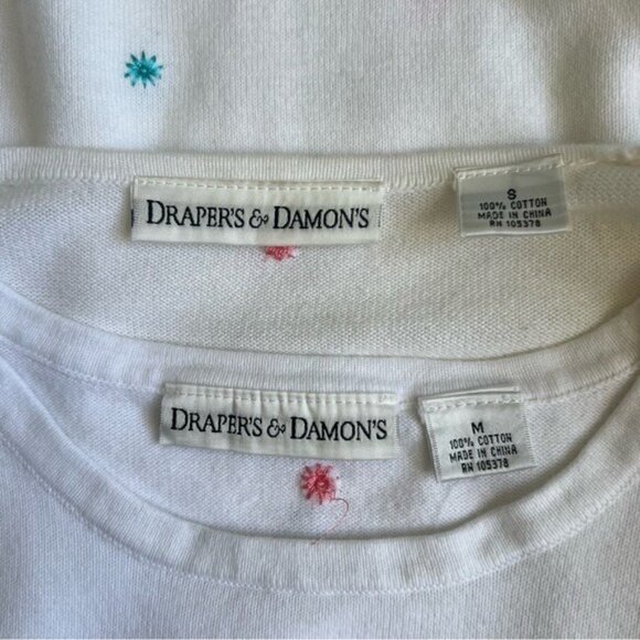 Vintage Drapers & Damon's Floral Dot Sweater Set - S/M - Picture 6 of 6